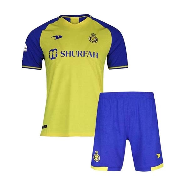 Camiseta Al-Nassr FC Replica Primera Ropa Niño 2022/23